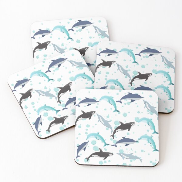 Item preview, dolphins pattern designed and sold by Teepety Shop.