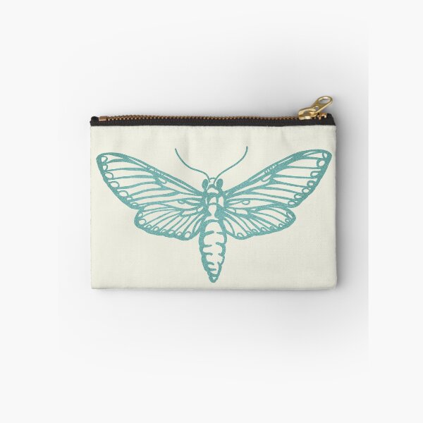 Item preview, Teal Moth Line Art designed and sold by CuriousBloom.