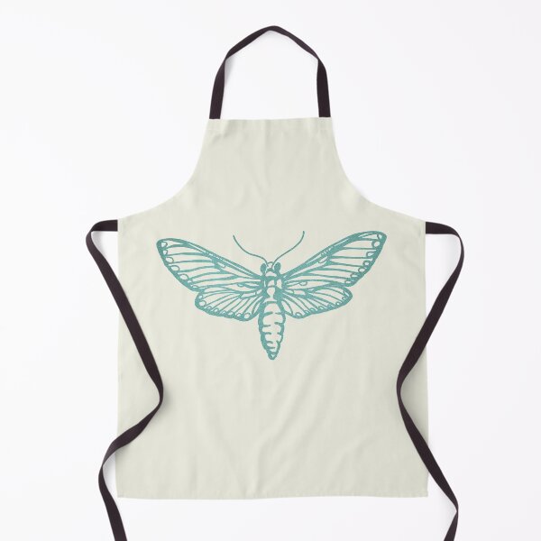 Item preview, Teal Moth Line Art designed and sold by CuriousBloom.
