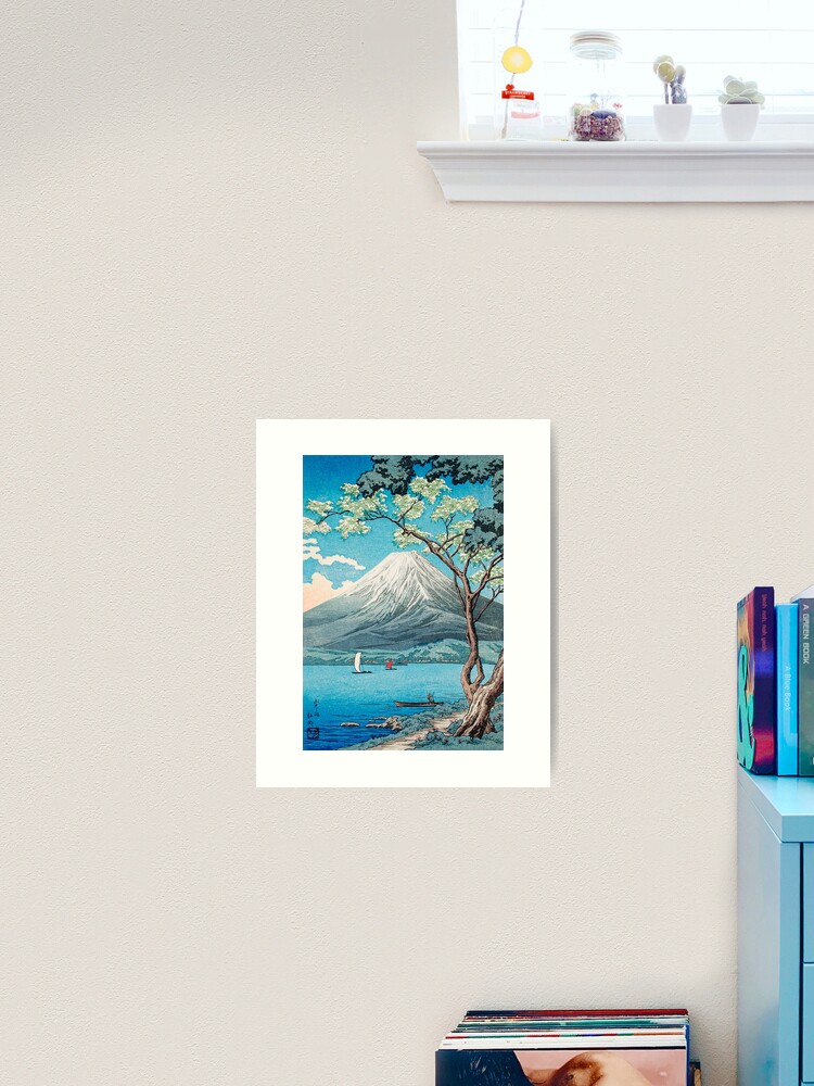 Japanese Woodblock Prints of Mount Fuji from Lake Yamanaka