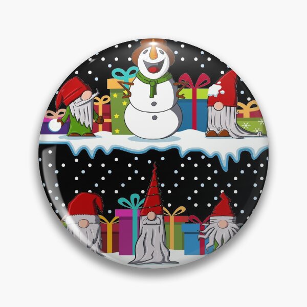 Item preview, Merry Gnome-Mas Christmas Gnome and Snowman snow designed and sold by Scribble-Design.