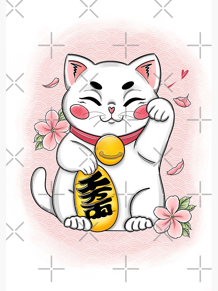 Maneki-Neko Lucky Cat - Maneki Neko - Posters and Art Prints
