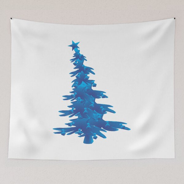 Artikelvorschau, Blauer Weihnachtsbaum # 2 entworfen und verkauft von MontanaJack.