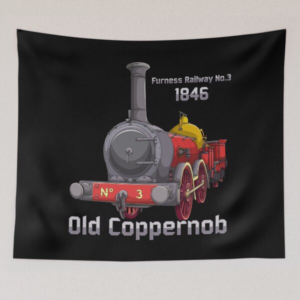 Item preview, Furness Railway No.3 Old Coppernob British Steam Train Locomotive Gift designed and sold by Maljonic.