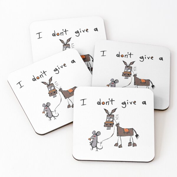 Item preview, I Don't Give A Rats Ass Funny Mouse Walking Donkey designed and sold by mosescdr5.