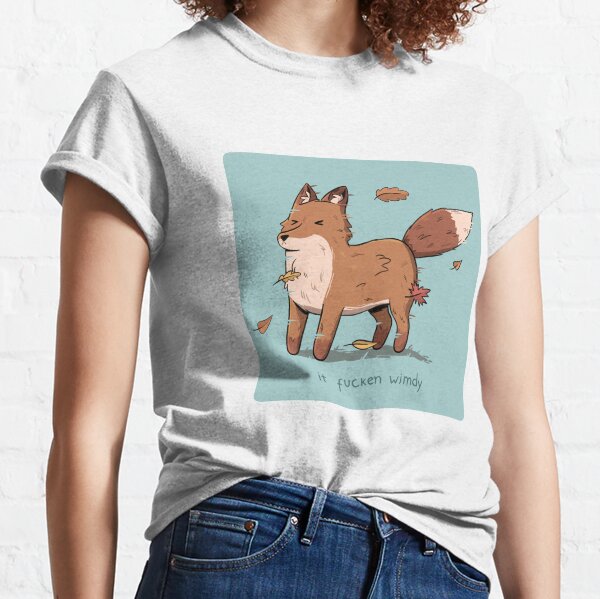 Wimdy Fox T-shirt Unisex Jersey Short Sleeve Tee T Shirt Fox Meme