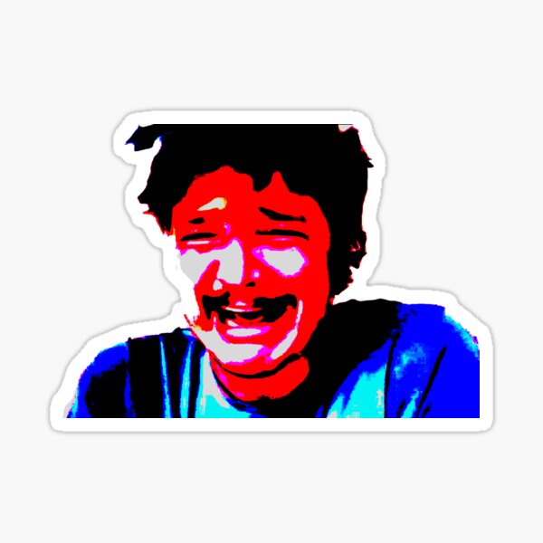 Item preview, Pedro Pascal cry meme designed and sold by Spaghetto.