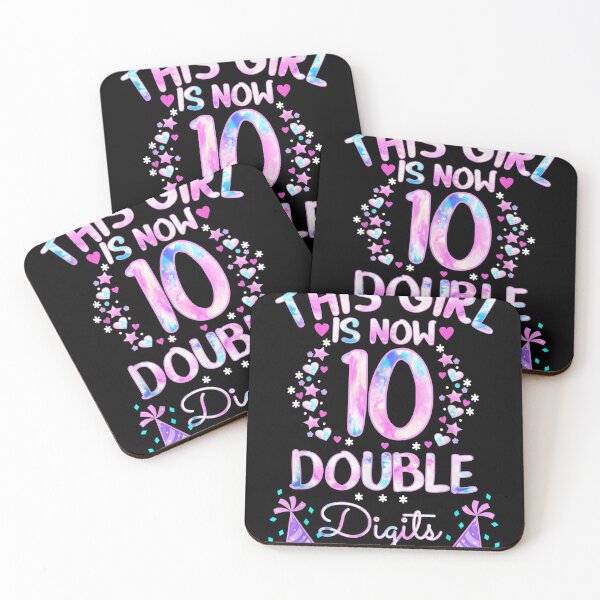 Item preview, This Girl Is Now 10 Double DigitsTie dye 10th birthday designed and sold by MivaanshiAhe.