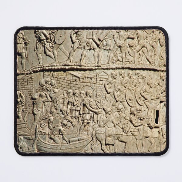 Item preview, Trajan Column Detail Legionnaires Crossing Danube River, Rome, Italy designed and sold by worldways.