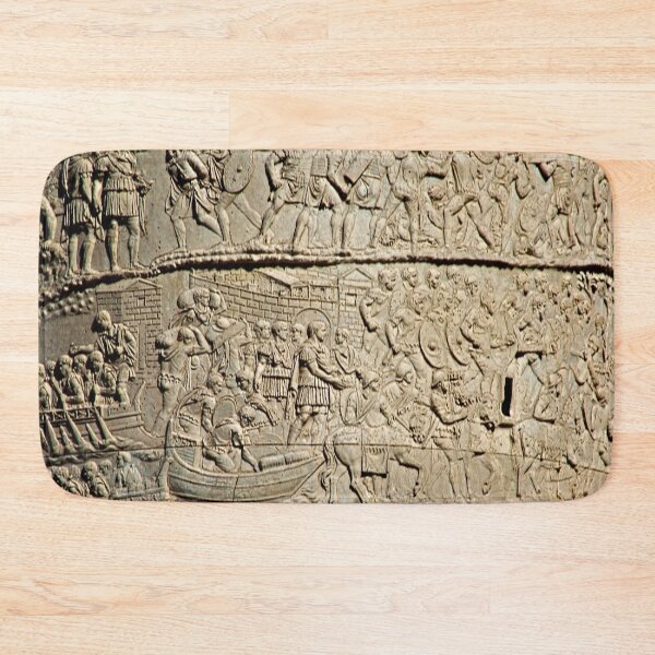 Item preview, Trajan Column Detail Legionnaires Crossing Danube River, Rome, Italy designed and sold by worldways.