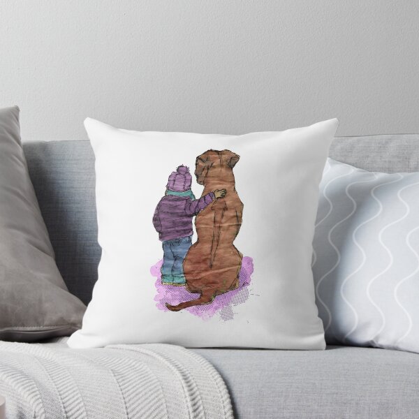 Item preview, Amistad - chica con Rhodesian Ridgeback designed and sold by mandarinewee.