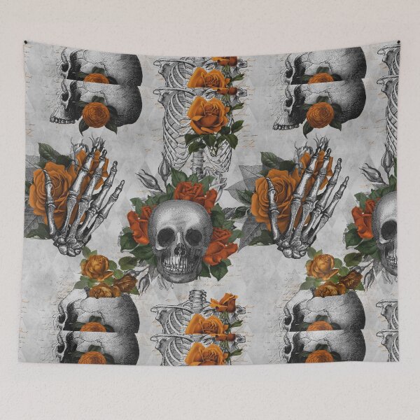 Item preview, Haunting Skeleton Shadows | Spooky Gothic Halloween Art designed and sold by DigitalGemShop.