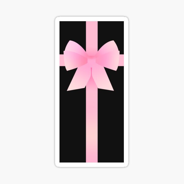 Squid Game Inspired Pink Ribbon Black Coffin Eliminated Cross Sticker