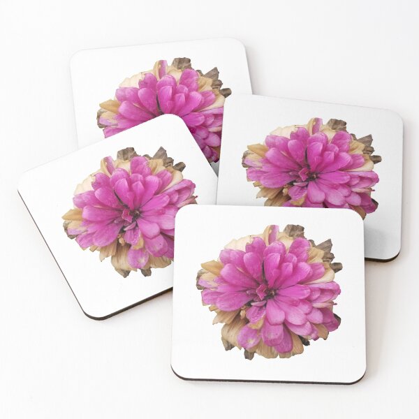 Item preview, Field Guide to Zinnias, No. 6, Dying Fuschia Zinnia Flower designed and sold by Kristi Duggins.