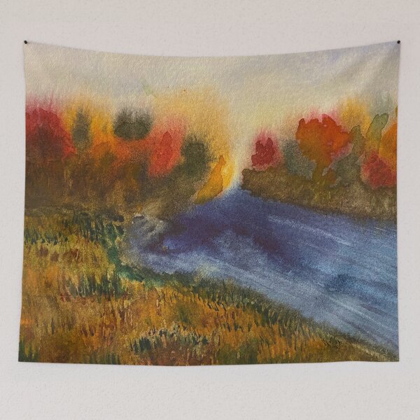 Item preview, Autumn River designed and sold by watercolorleah.