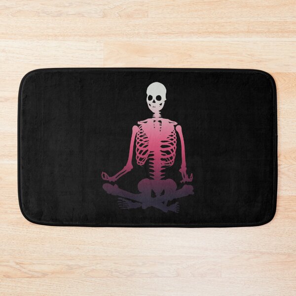 Item preview, Yogi Skeleton Yoga Meditation Pose Gradient designed and sold by AlasAHintStudio.