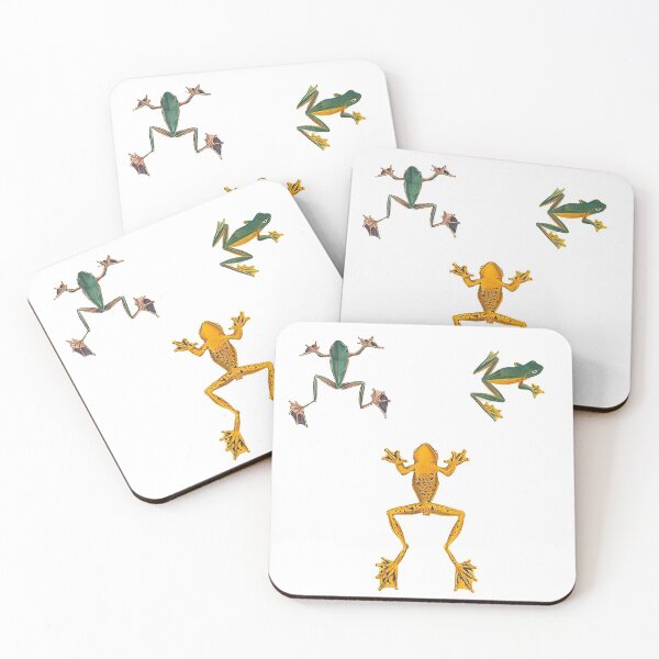 Item preview, 3 Frogs sticker pack, rainforest exotic frogs colorful designed and sold by Nostrathomas66.