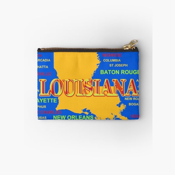 Item preview, Colorful Louisiana State Pride Map Silhouette  designed and sold by KWJphotoart.