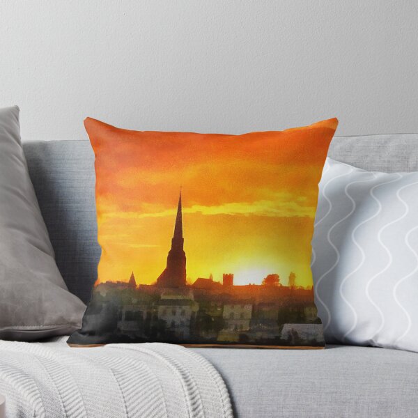 Aperçu de l'œuvre Wexford Town, Irlande au coucher du soleil créée et vendue par buttonpresser.