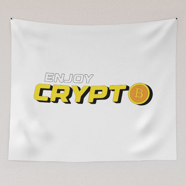 Item preview, Enjoy Crypto Funny Retro Cryptocurrency Bitcoin designed and sold by MoohAs.