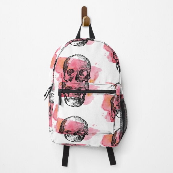 Item preview, Skull in pink watercolor designed and sold by Cata-mcd.