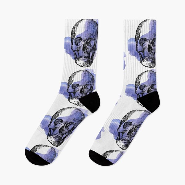 Item preview, Skull in purple watercolor designed and sold by Cata-mcd.