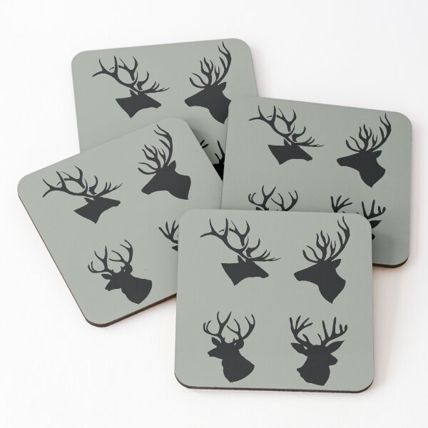 Item preview, Deer Antler Silhouette Deer Head Bundle Pack for Deer Hunters designed and sold by Sheepherder120.