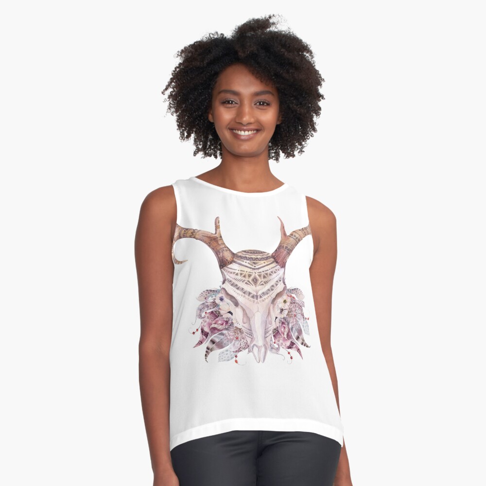 Vista previa del artículo con la obra «Blusa sin mangas», diseñado y vendido por weloveboho.