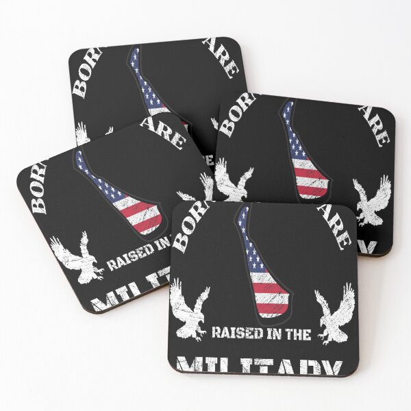 Item preview, Born in Delaware  , raised in the military design designed and sold by PinnockDesigns.