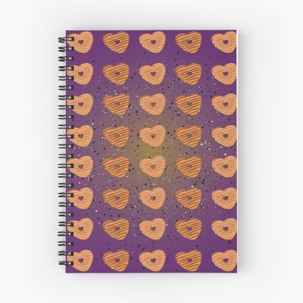 Item preview, Orange valentine donut pattern designed and sold by Donutlovers.