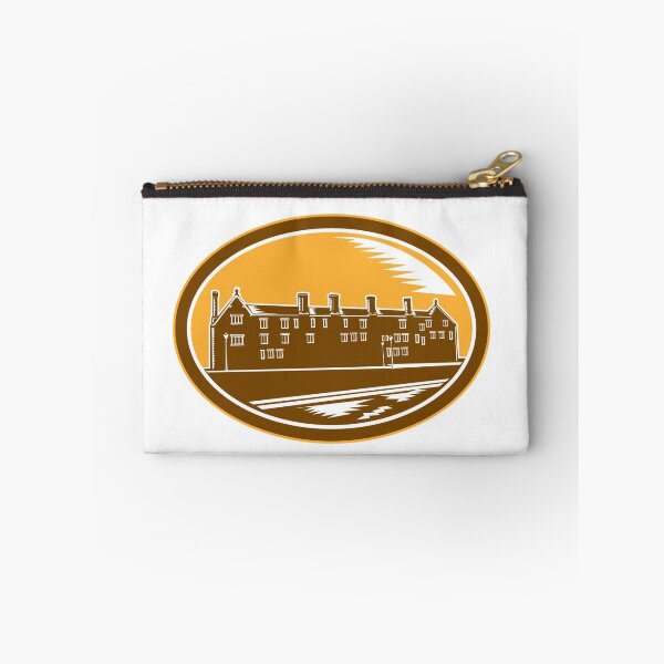 Item preview, Old Building Cambridge Woodcut Retro designed and sold by patrimonio.
