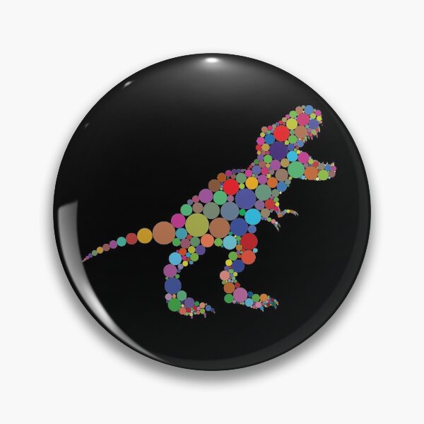 Item preview, T-Rex dinosaur made of colour dots designed and sold by StencilMyst ..