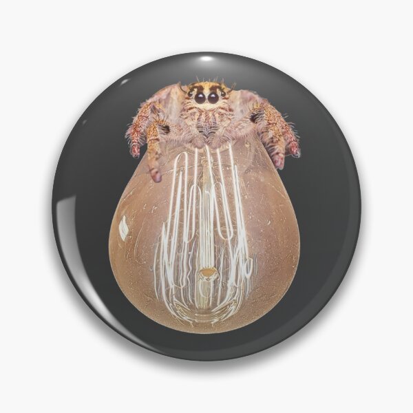 Item preview, Friendly spider on lightbulb design designed and sold by Constant Readers.