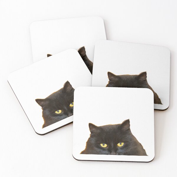 Item preview, Black Cat Peeking, I Saw That designed and sold by DiensDesign.