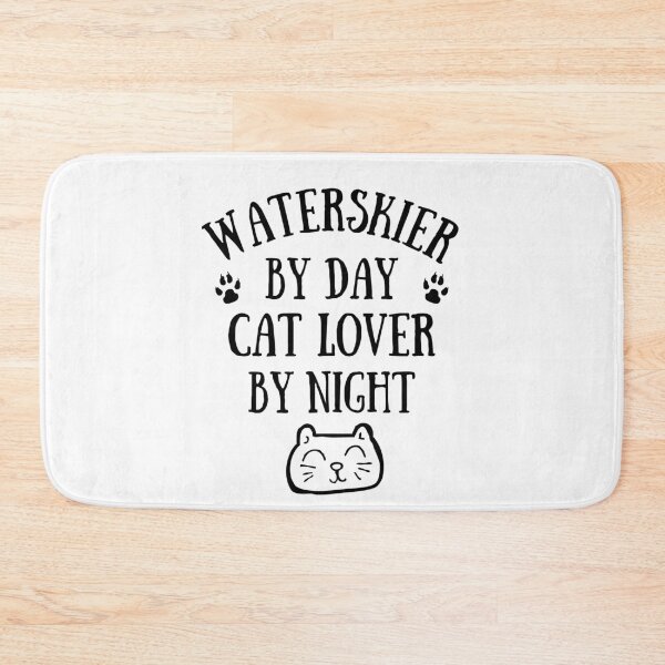 Item preview, Waterskier by day. Cat lover by night designed and sold by TheGreenGoat.