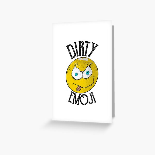 Dirty Emoji - Confused and slightly suggestive Poster by emm-j