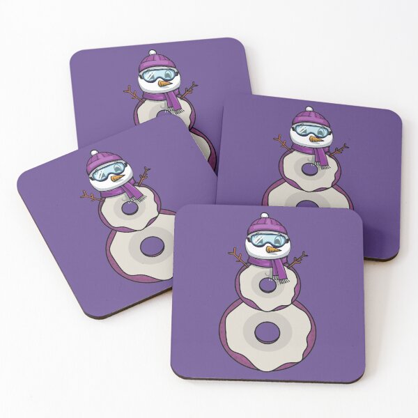 Item preview, Snowman donut wearing winter clothes designed and sold by Donutlovers.