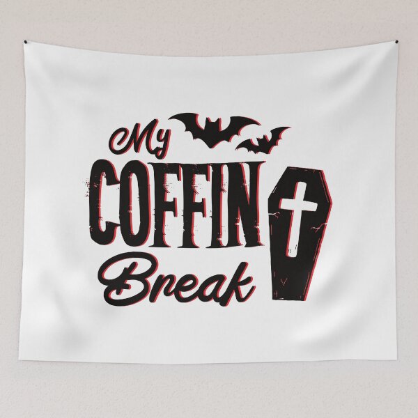 Artikelvorschau, My Coffin Break Vampir Kaffee Halloween entworfen und verkauft von keeleypost.