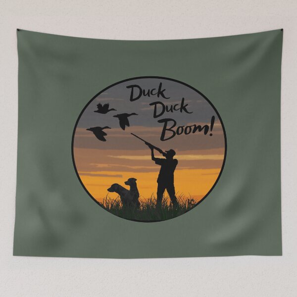 Item preview, Duck Duck Boom Retro Duck Hunting Design for Duck Hunters and Labrador Lovers designed and sold by LifeCrush.
