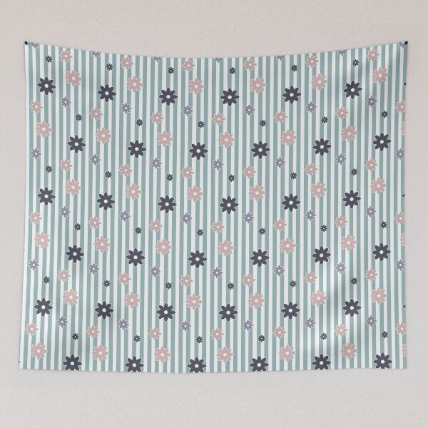 Item preview, Gull Gray Floral Lines designed and sold by MC Art Studio.