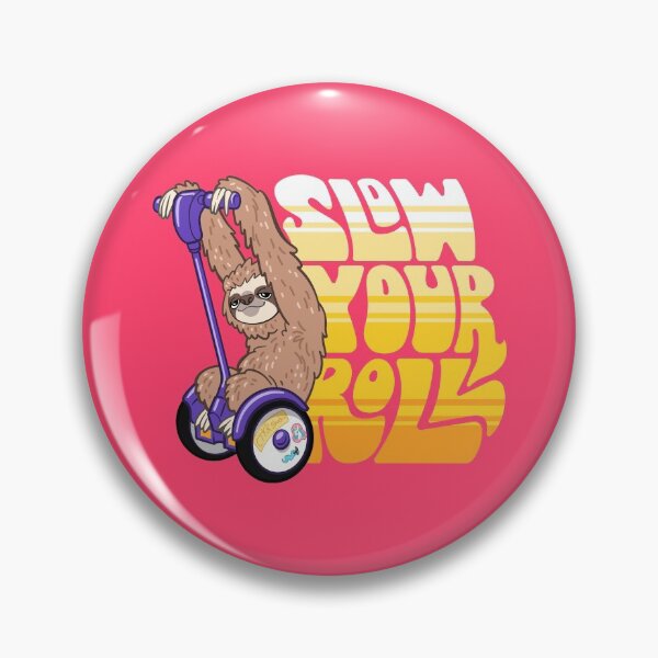 Item preview, Slow Your Roll ~ Sloth on a Hoverboard Scooter designed and sold by ctkrstudio.