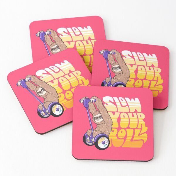 Item preview, Slow Your Roll ~ Sloth on a Hoverboard Scooter designed and sold by ctkrstudio.