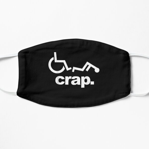 Handicap Wheelchair Funny Wheelchair Fall Flat Mask