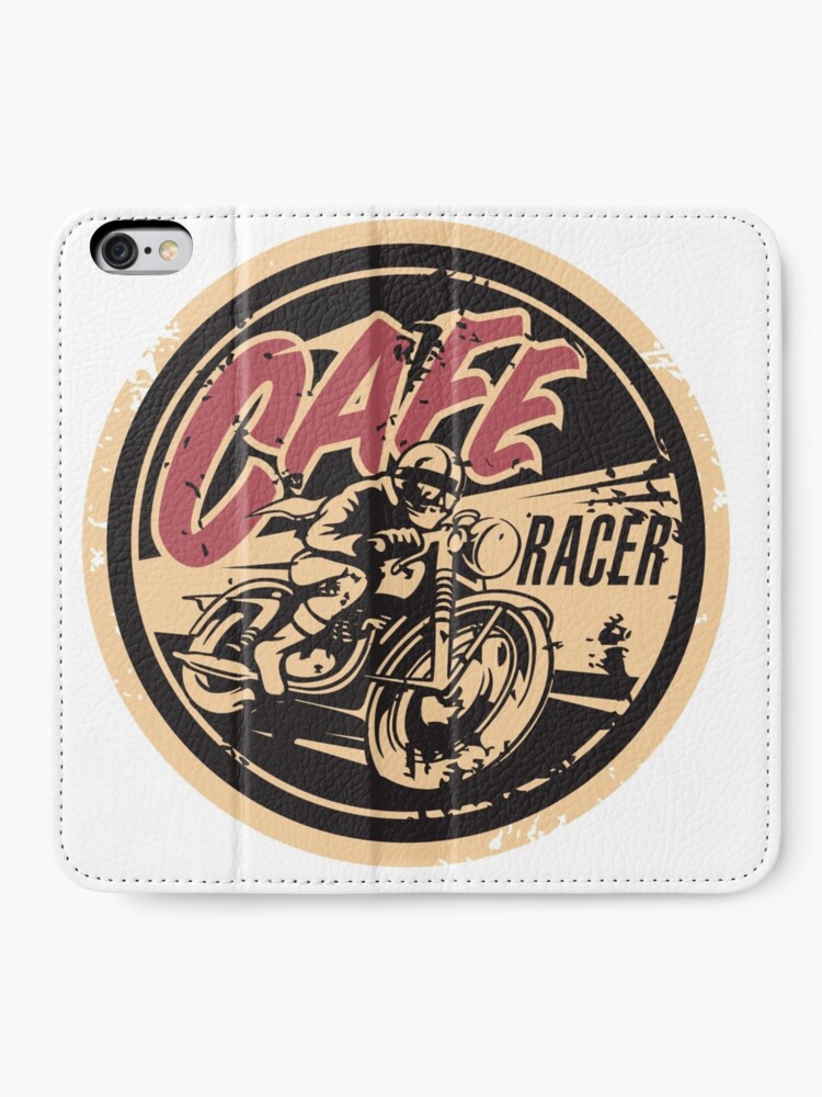 Alternate view of The Official Cafe Racer TV Logo iPhone Wallet