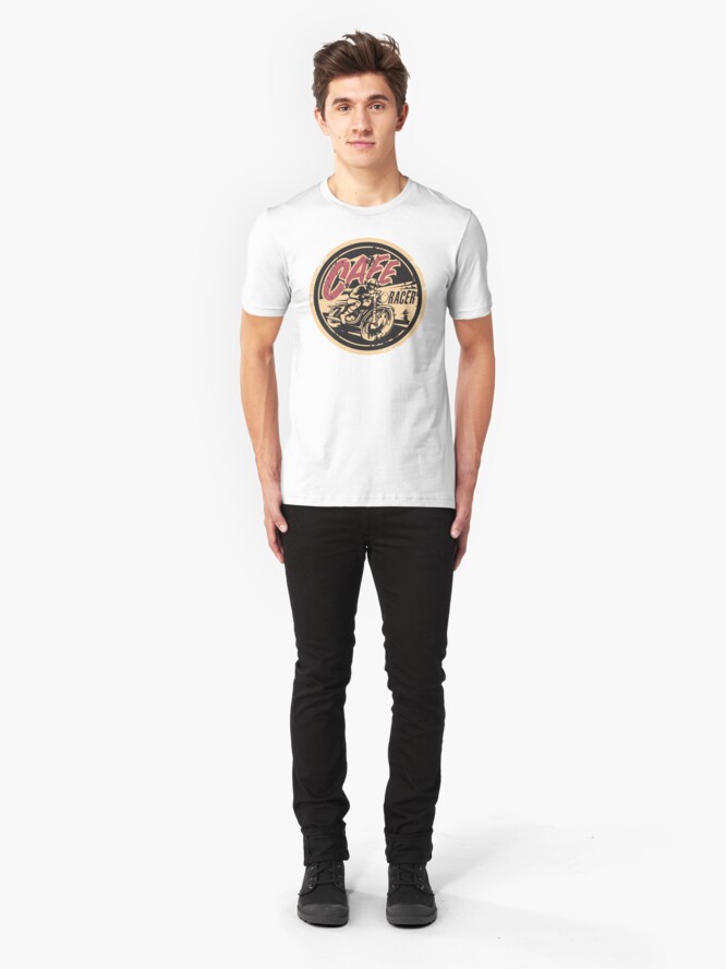 Alternate view of The Official Cafe Racer TV Logo Slim Fit T-Shirt