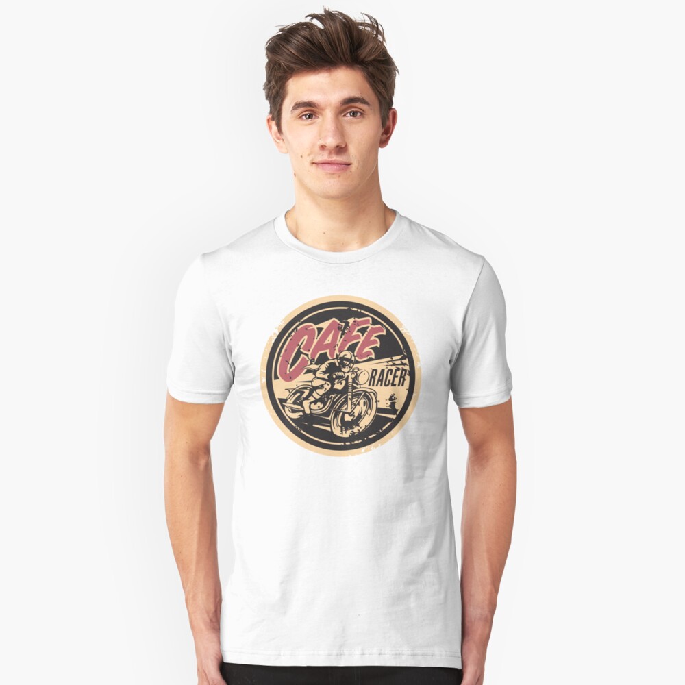 The Official Cafe Racer TV Logo Slim Fit T-Shirt