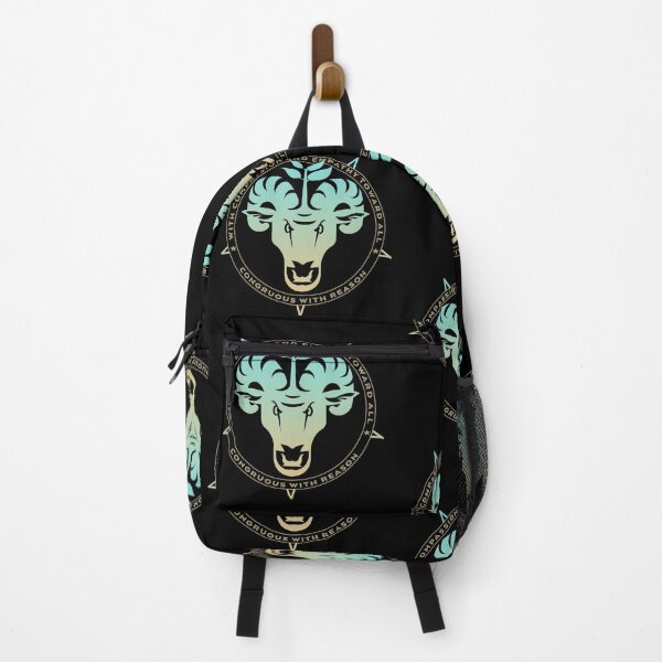Item preview, With Empathy and Compassion toward All Congruous with Reason vegan vegetarian pentagram baphomet designed and sold by AlasAHintStudio.