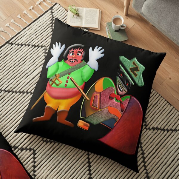 THE LEGEND OF ZORRO IN HIS NEW ADVENTURES FOR KIDS - ZORRO VS SERGEANT GARCIA - HALLOWEEN PARTY - CHRISTMAS PARTY - SUPER FUN GIFT FOR THE HOLIDAYS5. Floor Pillow
