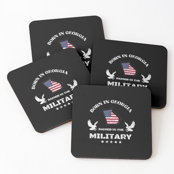 Item preview, Born in Georgia  , raised in the military  designed and sold by PinnockDesigns.