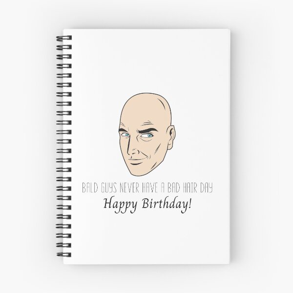 Item preview, Bald Guy Birthday Funny Greeting Card designed and sold by Water Flick.